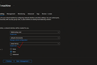 Basic and Standard IP Configuration in Azure Virtual Machine