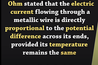 Electricity — Ohm’s Law — Resistance and Resistivity