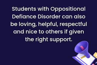 Managing Students with Oppositional Defiance Disorder in the Classroom