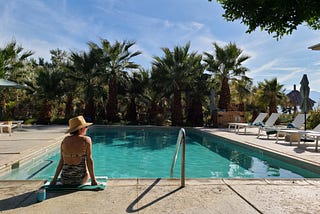 The pool at the Two Bunch Palms resort in Desert Hot Springs