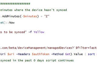 Intune Managed Devices SyncAll