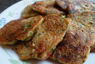 Mung dal & veggies pancakes — Vegan