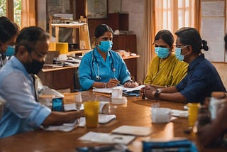 Arun Perooli & Team Working with Goverment of Kerala During Nipah Virus Outbreak in Kerala (AI Generated Picture)