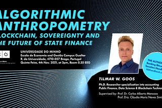 Algorithmic Anthropometry — overeignty and the future of State Finance