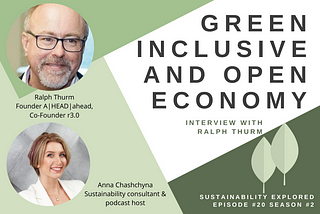 Green, inclusive, and open economy, or why sustainability is not enough