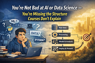 You’re Not Bad at AI or Data Science You’re Missing the Structure Courses Don’t Explain