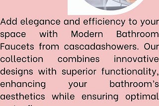 Modern Bathroom Faucets | Cascadashowers