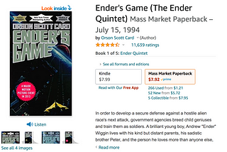 Ender’s Game — Perfectly Paced Plot