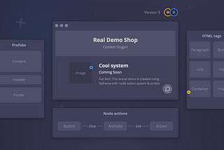 We built landing page for Dyframe.com using its own technology