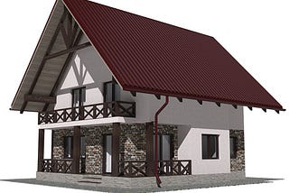 Modern Country Cottage 3D Model