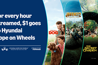 Help support Hyundai Hope On Wheels by watching select Prime Video content on Fire TV.