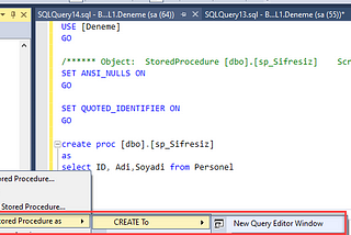 SQL Server’da SP Şifreleme ve Şifrelenmiş Nesneleri Açma