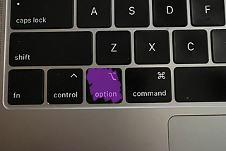 The Option Key Is Your Friend