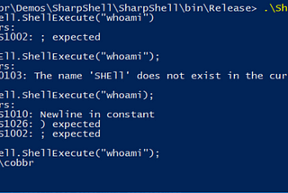 SharpShell: The Worst Scripting Engine of All-Time