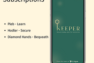 How to think about Keeper Subscriptions