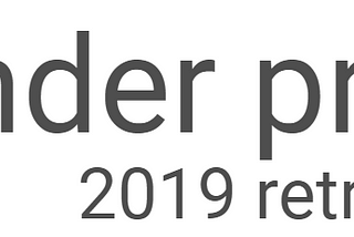 A 2019 retrospective from the Binder Project