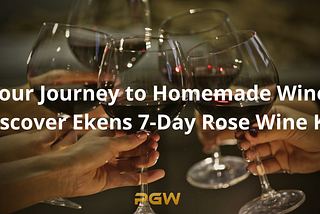 Your Journey to Homemade Wine: Discover Eken’s 7-Day Rosé wine kit — Vinkit