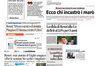 Renzi’s offline propaganda, urbi et orbi