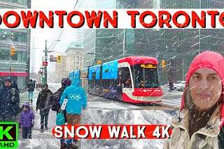 Spring Snowstorm Downtown Toronto Canada 🇨🇦