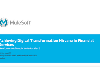 Achieving digital transformation nirvana in financial services