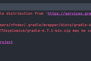 Could not install Gradle distribution from ‘https://services.gradle.org/distributions/gradle-*.zip'.