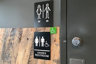 6 design thoughts from some redundant restroom signs