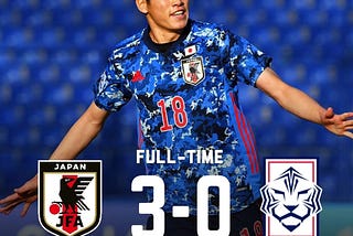 🎉🎉 Congratulations to the Japan U23 team on winning the ticket to the AFC Cup 2022 semi-finals.