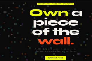 Own a Piece of the Wall, Buy Tiles on the Blockchain