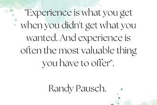 A REVIEW OF THE LAST LECTURE BY RANDY PAUSCH.