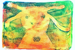 Imaginary Friends — Here are some new friends made while Gelli Printing.