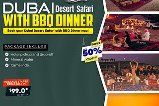 BBQ Desert Safari: Book Online with Emirates Visa!