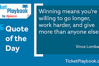Winning Quote — from Vince Lombardi