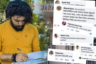 Arnab Das, a young writer from Midnipur, wrote a protest article about the death of a student of…