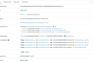 การตรวจสอบ Transaction Hash(Txn Hash) จากการSwap