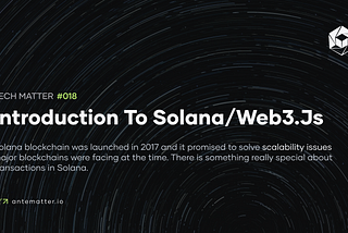 Introduction to @solana/web3.js