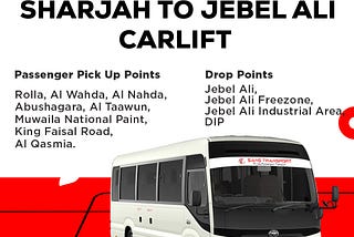 The Best Sharjah to Jebel Ali Car lift Service.