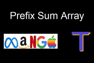 Prefix Sum Array