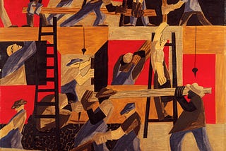 The Builders by Jacob Lawrence