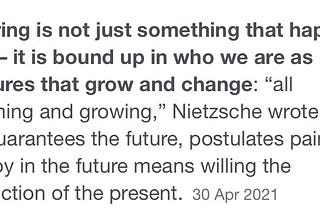 We don’t truly want to get better.