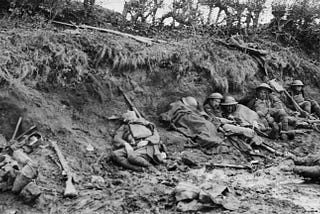 WW1 — in trenches, public domain