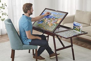 Puzzle Table in Living Room