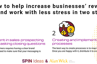 Helping solopreneurs increase their businesses’ revenues and work with less stress