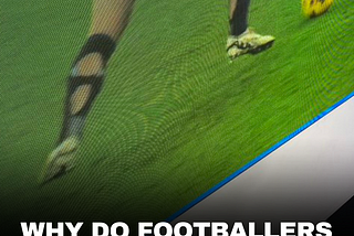 Why do footballers cut holes in their socks?