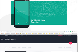 Simple Case Study: WhatsApp Story Re-design