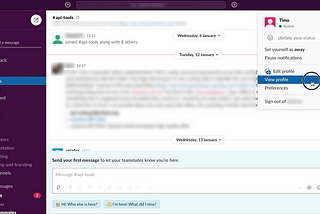 How to leave a Slack workspace through the web client