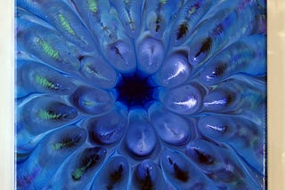 I Poured Paint Over the Colander — The Result Was Soft, Strange, and Beautiful…