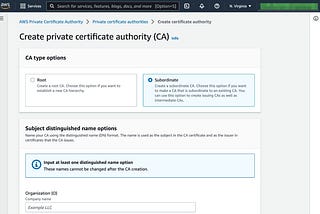 Como criar CA Root e CA Intermediária no AWS Private CA para emitir certificados privados na AWS