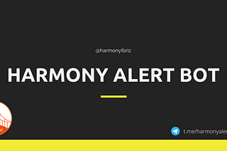Harmony Alert Bot