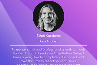 Growth Stories -Ethel Karskens