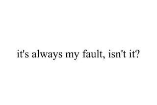 Self Blame